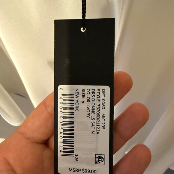 Gianni Bini Dionne Satin Long Sleeve Mini Dress - Picture 5 of 10